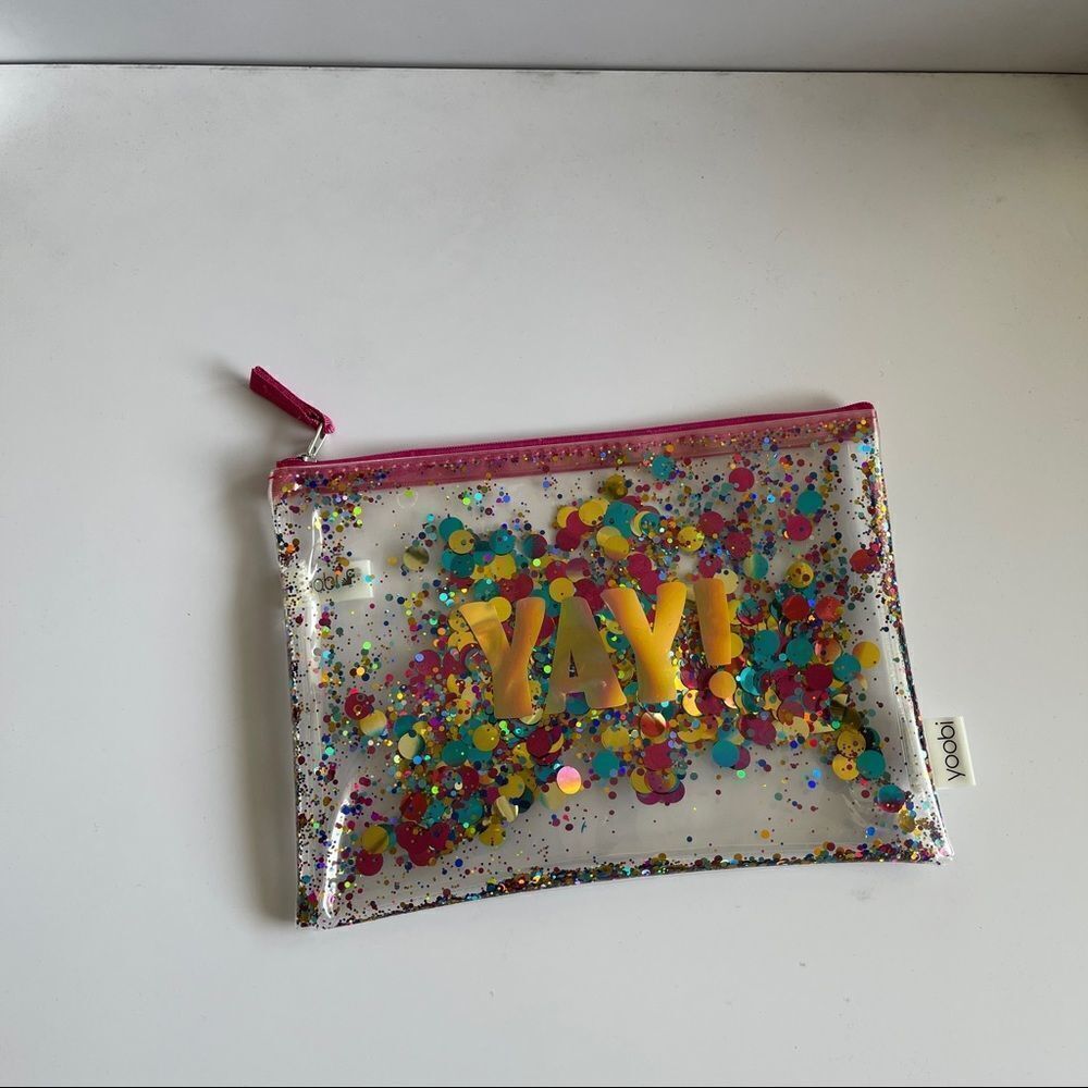 Yoobi YAY MULTICOLOR CONFETTI PENCIL CASE - Picture 6 of 7